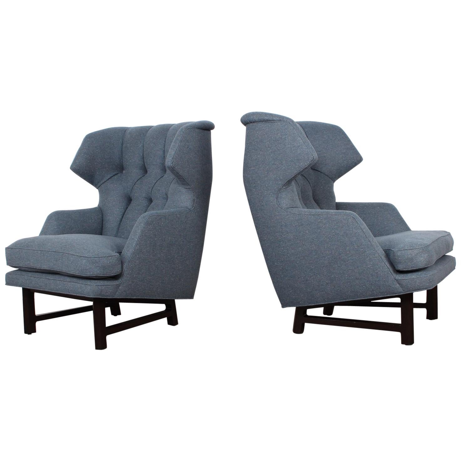 Pair of "Janus" Wing Chairs by Edward Wormley for Dunbar