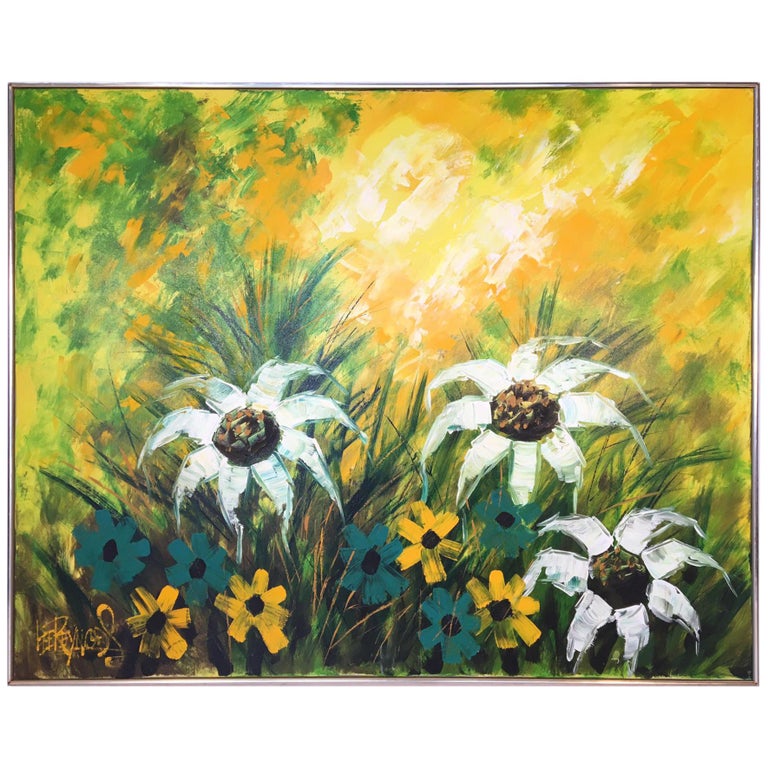 Lee Reynolds Painting Flowers