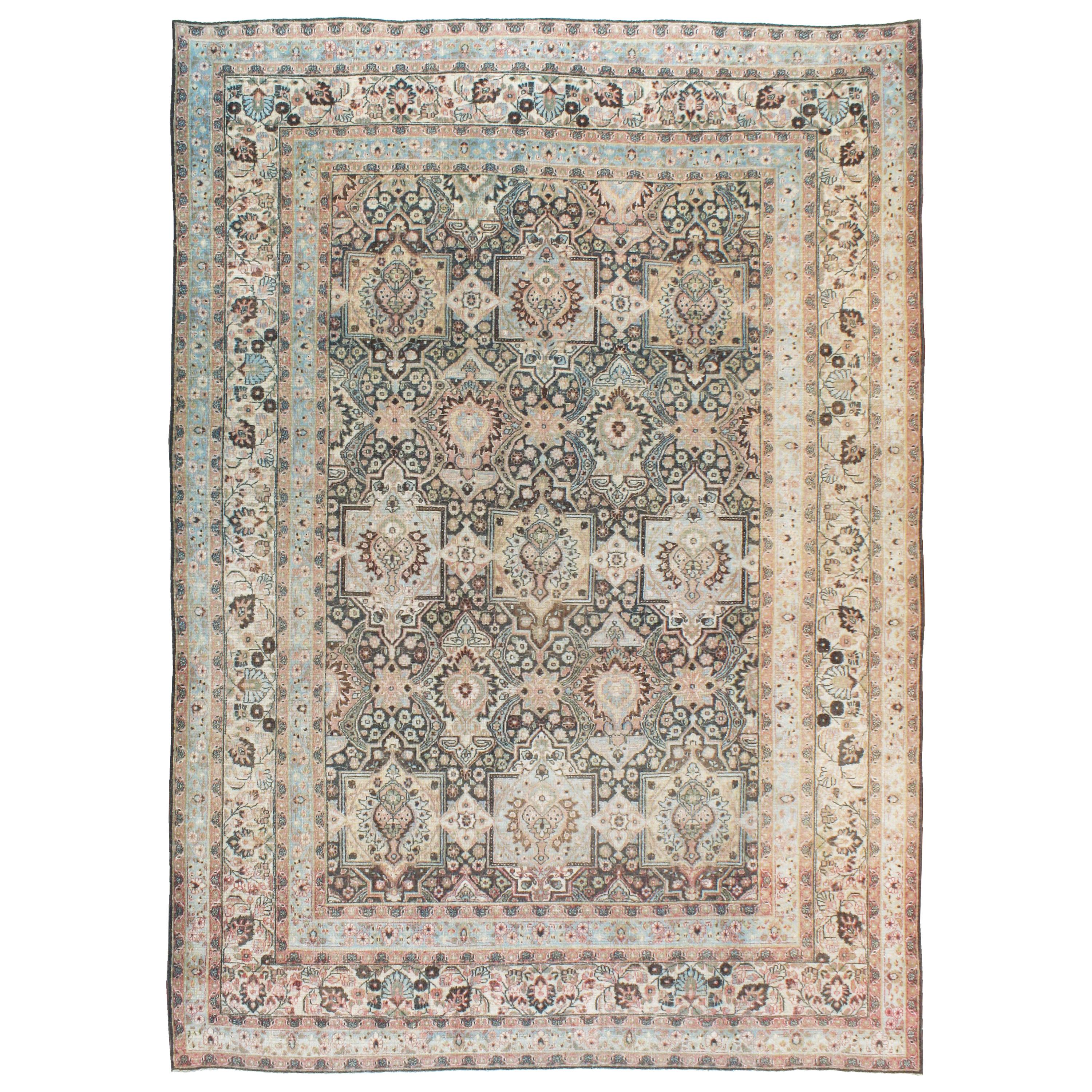 Antique Persian Dorokhsh Carpet For Sale