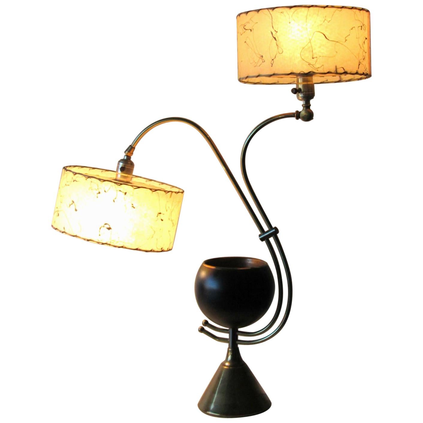 Atomic Age Adjustable Mid-Century Modern Majestic Lamp 1950s For Sale