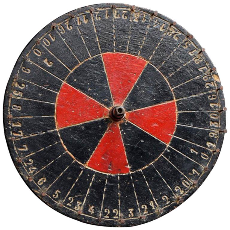Roulette Wheel, circa 1900 For Sale