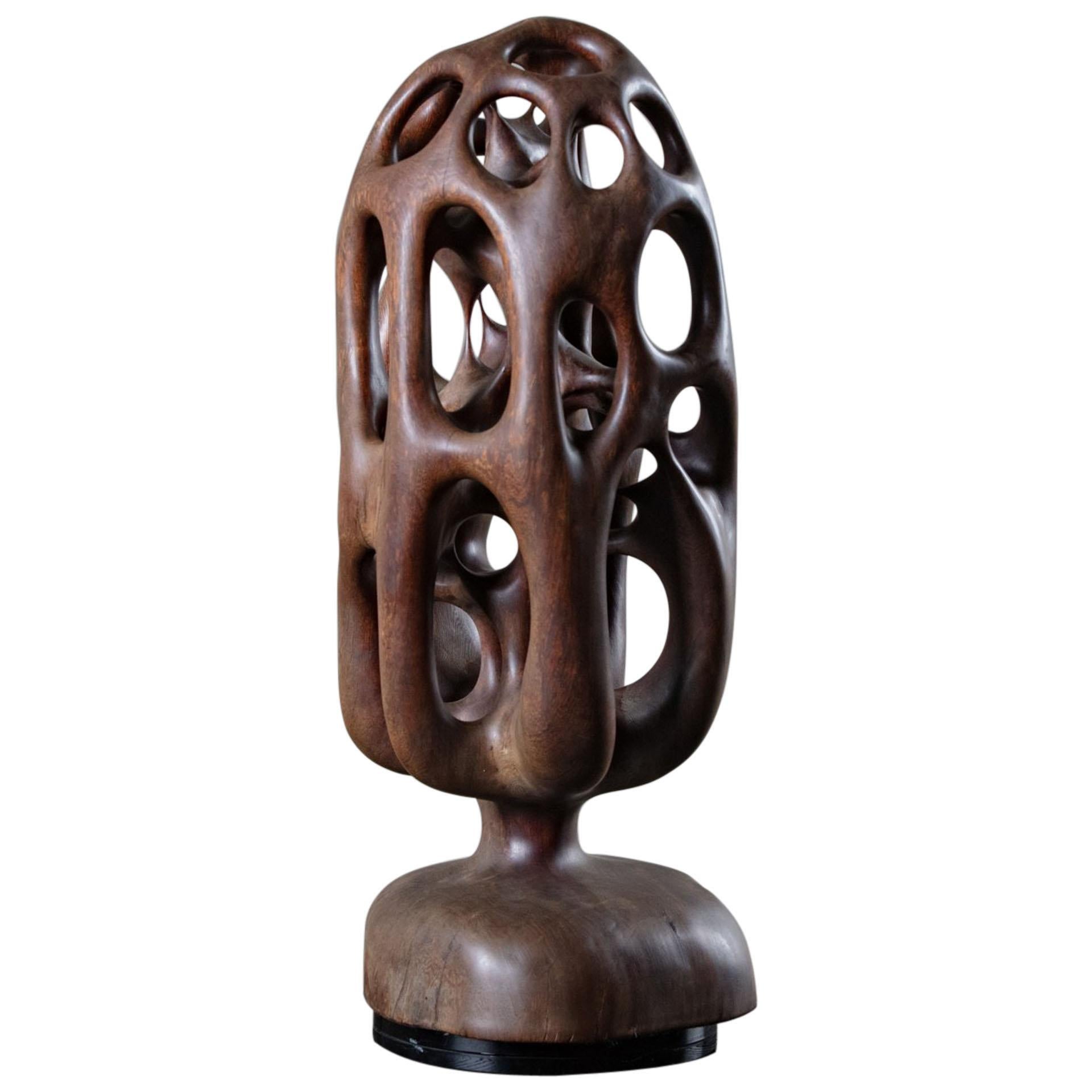 Wooden Abstract Sculpture by Robert "Jocko" Johnson