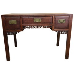 Small Chinese Rosewood Desk, Late Qing Dynasty
