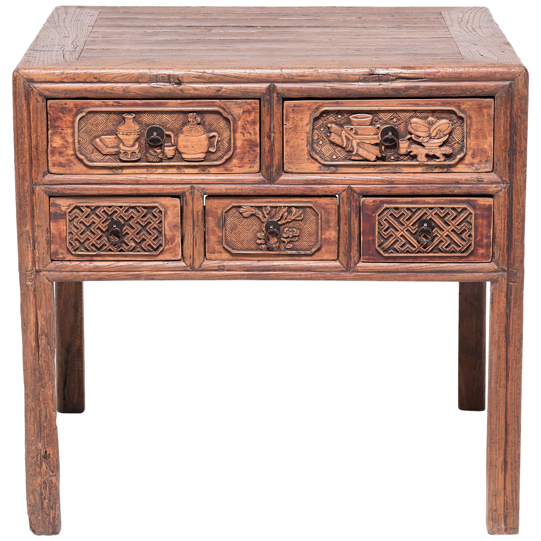 Chinese Ten-Drawer Offering Table, c. 1850 For Sale