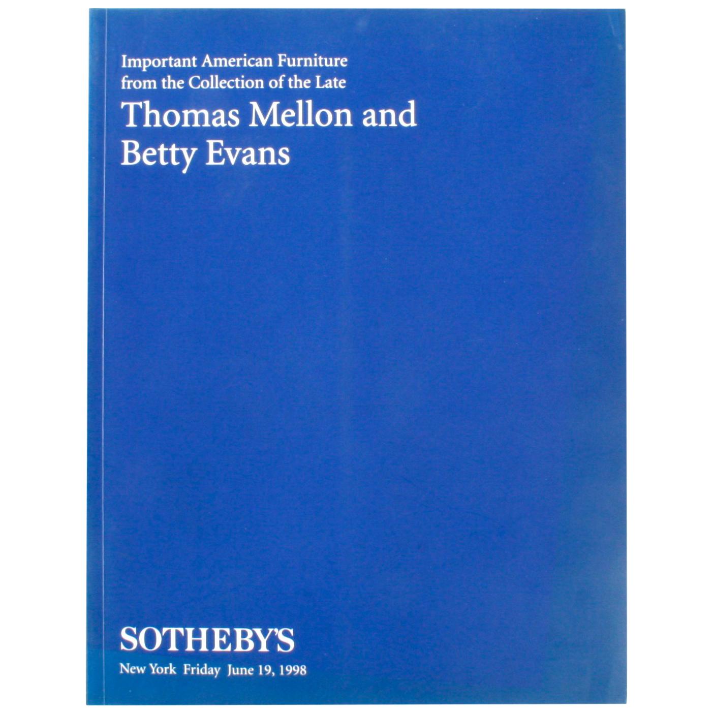 Sotheby's Important American Furniture von Thomas Mellon und Betty Evans