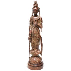 Vintage Asian Style Statue of Guanyin