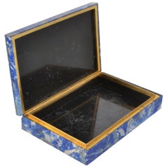 Lapis Lazuli Lidded Box, Italy circa 1960s