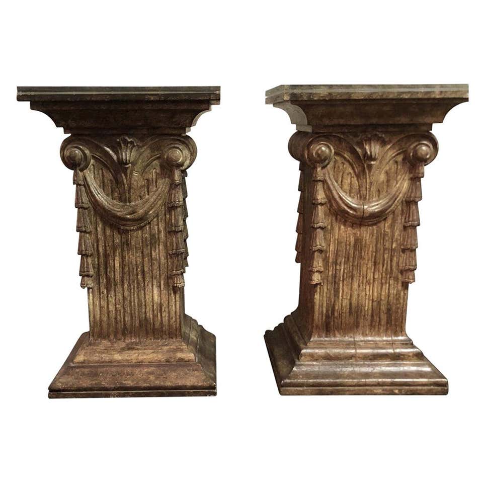 Pair of Italian Pedestal Dining Table Bases Late 20th Century For Sale ...