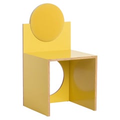 Void Chair in Limone from the Qualia Collection by Azadeh Shladovsky