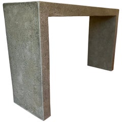 Architectural Concrete Console Table, 1980s