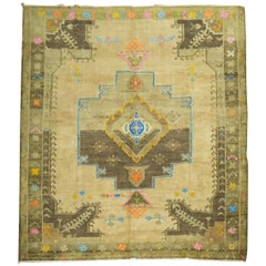 Vintage Turkish Kars Anatolian Rug with Funky Cotton Accents