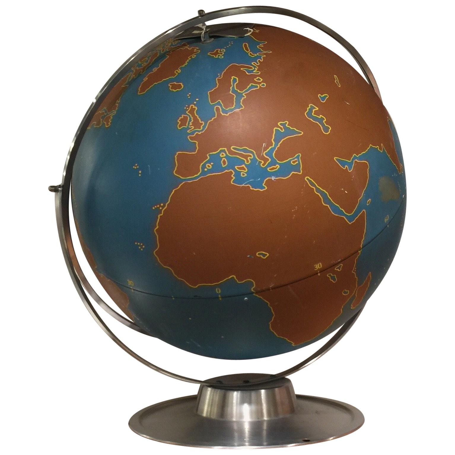 Vintage World Globe by AJ Nystrom