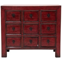 Chinese Cinnabar Apothecary Chest