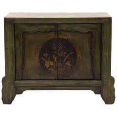 Antique Mongolian Lotus Shadow Chest