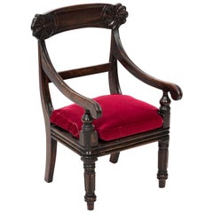 Victorian Mahogany Child's Armchair