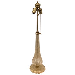 Draped Murano Barovier Italian Glass Table Lamp