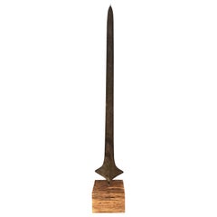 Antique Topoke, Lokele, or Turumbu Large African Currency Spear, 19th Century