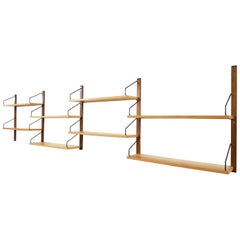 Poul Cadovius for Royal System Wall System or Shelves in Elm, Danish 1948