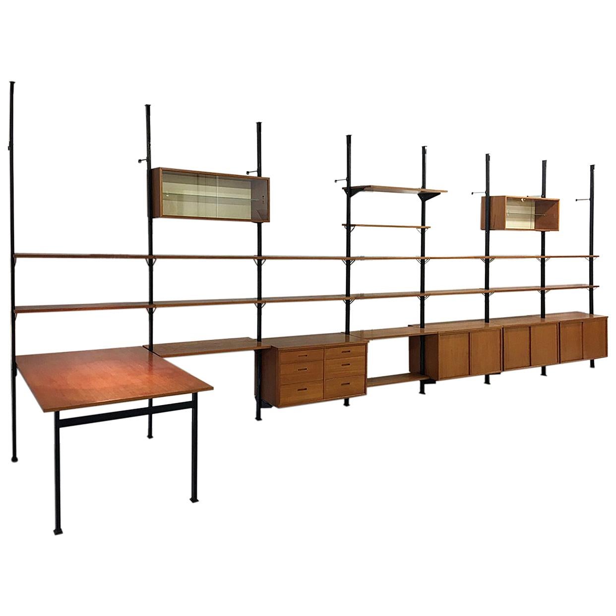 Large 1960s Modular Shelving System ‘Pira’ by Olaf Pira for String Sweden