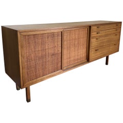 Harvey Probber Credenza with Caned Panels