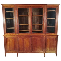 Antique Louis XVI Style Cherrywood Bookcase, circa 1850
