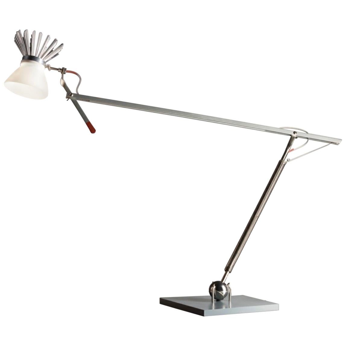 "Bastardo" Fully Adjustable Table or Floor Lamp by Bernhard Dessecker For Sale