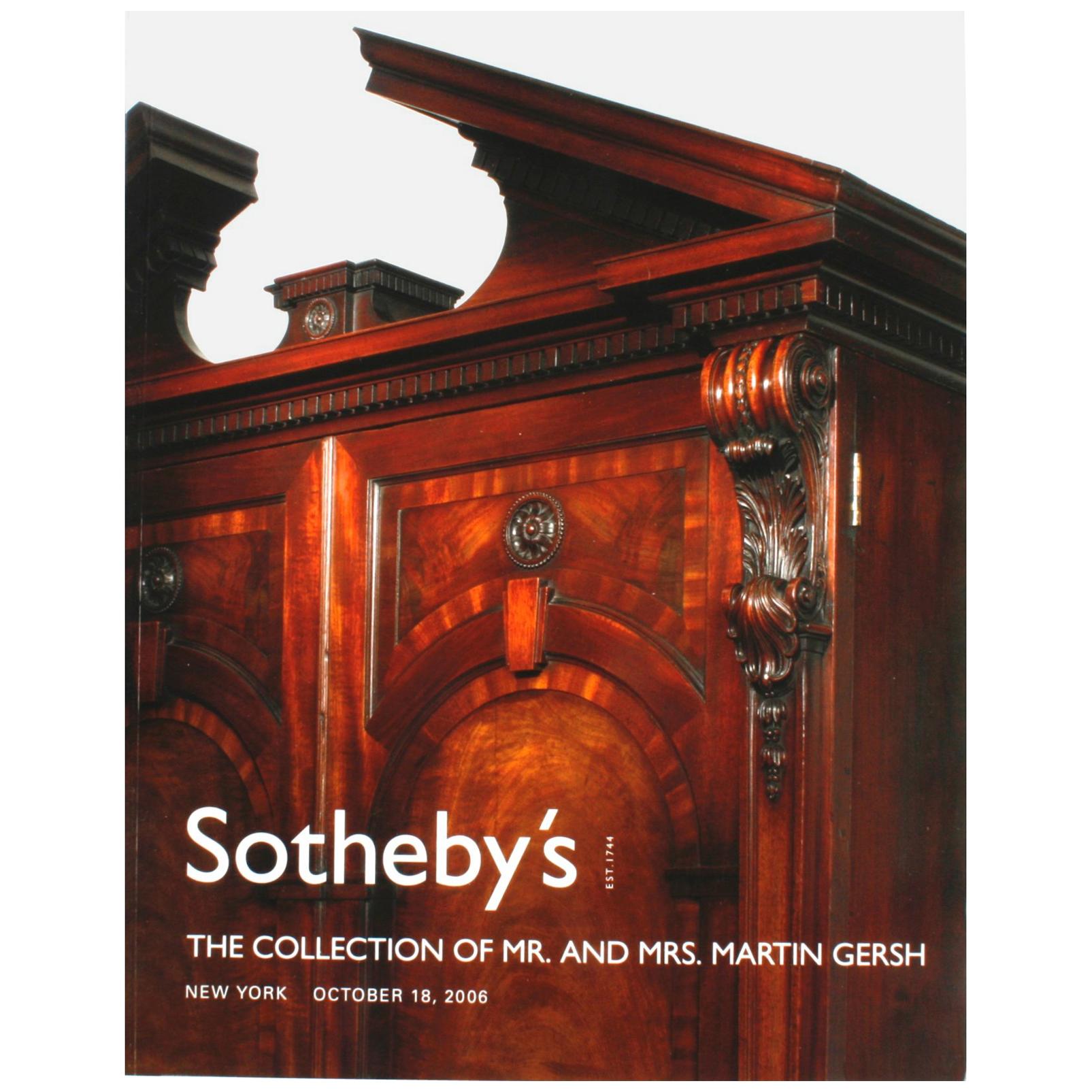 Sotheby's: The Collection of Mr. and Mrs. Martin Gersh, New York, Oct. 18, 2006