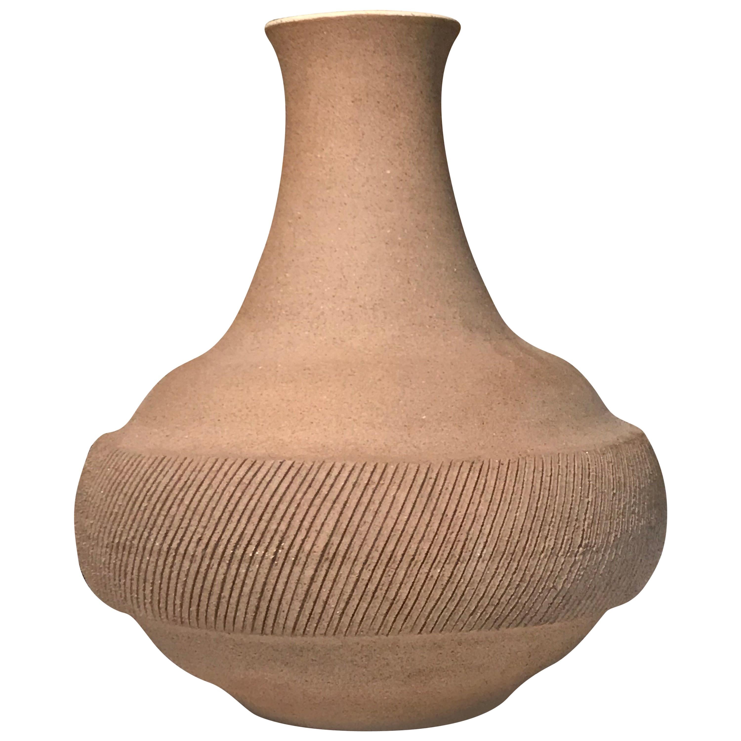 Gambone Italy Large Stoneware Vase