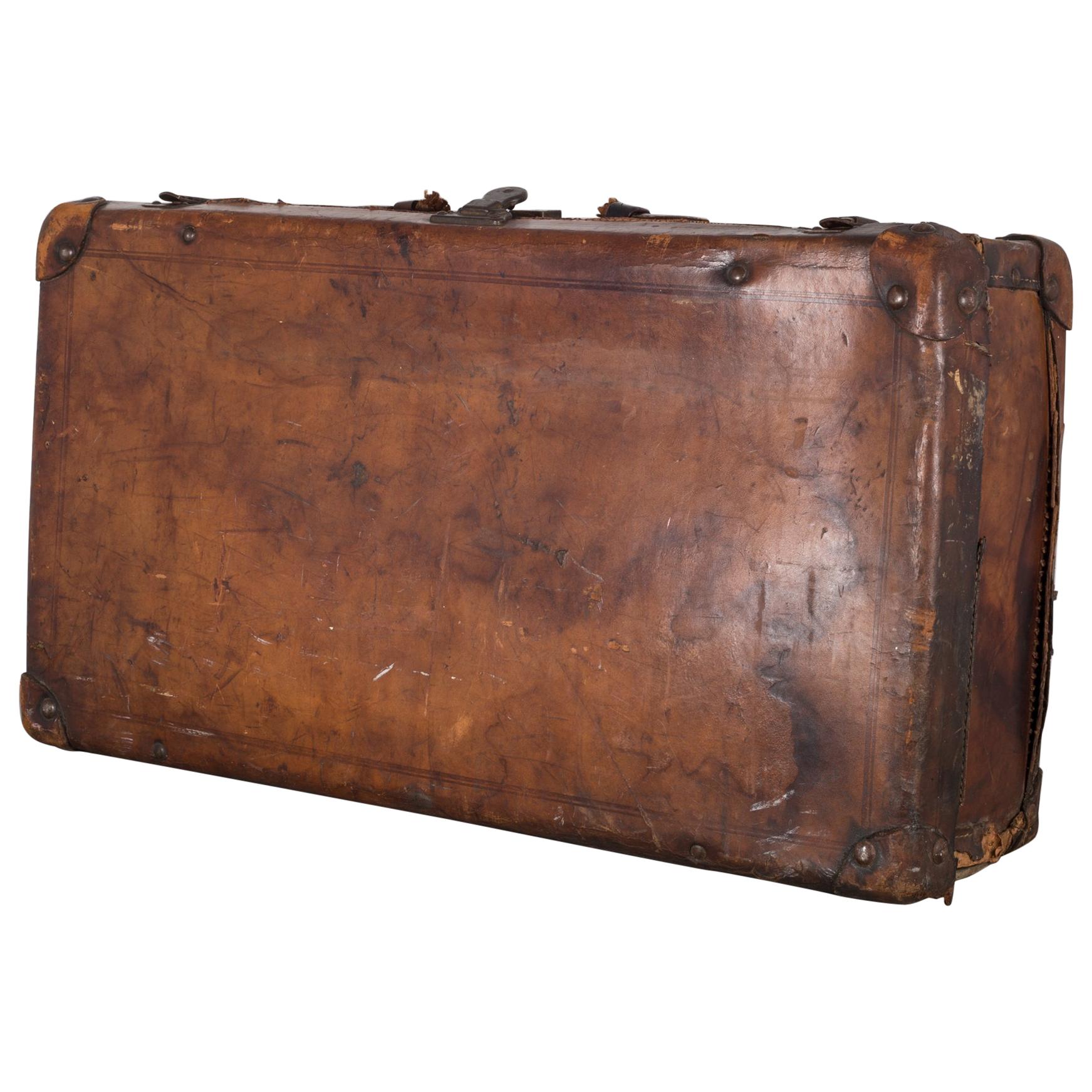 Antique Leather Luggage, circa 1940s