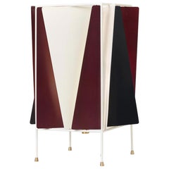 Lampada da tavolo Greta Grossman B-4, Rosso Chianti