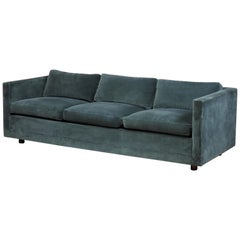 Mid-Century Modern Wormley Probber Style Three-Seat Tuxedo Sofa