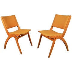 Paire de chaises vintage, datant d'environ 1950-1960