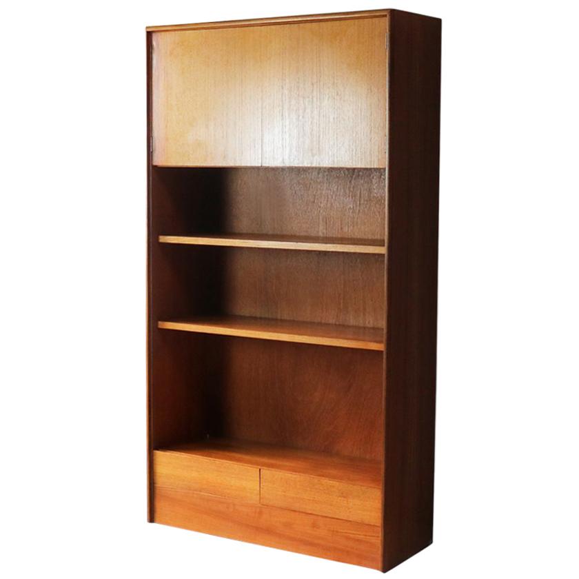 1970s Midcentury Teak Rare G Plan Book Case Free Standing Unit For Sale