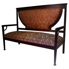  Louis XVI Style Wood Settee/Sofa/Couch with Original Upholstery, 19th Century 