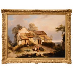"Washing Day Outside the Cottage" by David Maitland McKenzie
