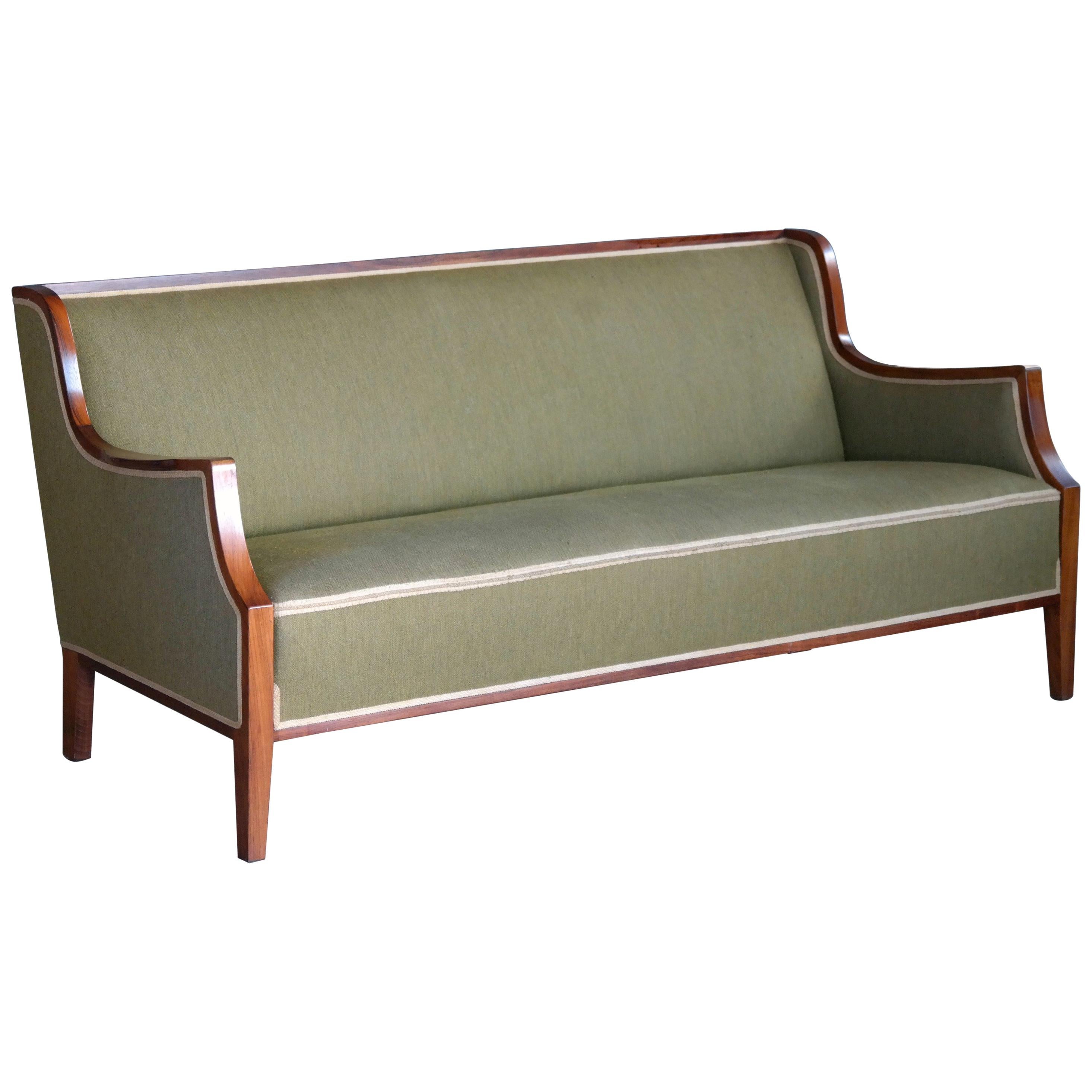Modern Danish 1950s Sofa with Rosewood Frame by Frits Henningsen