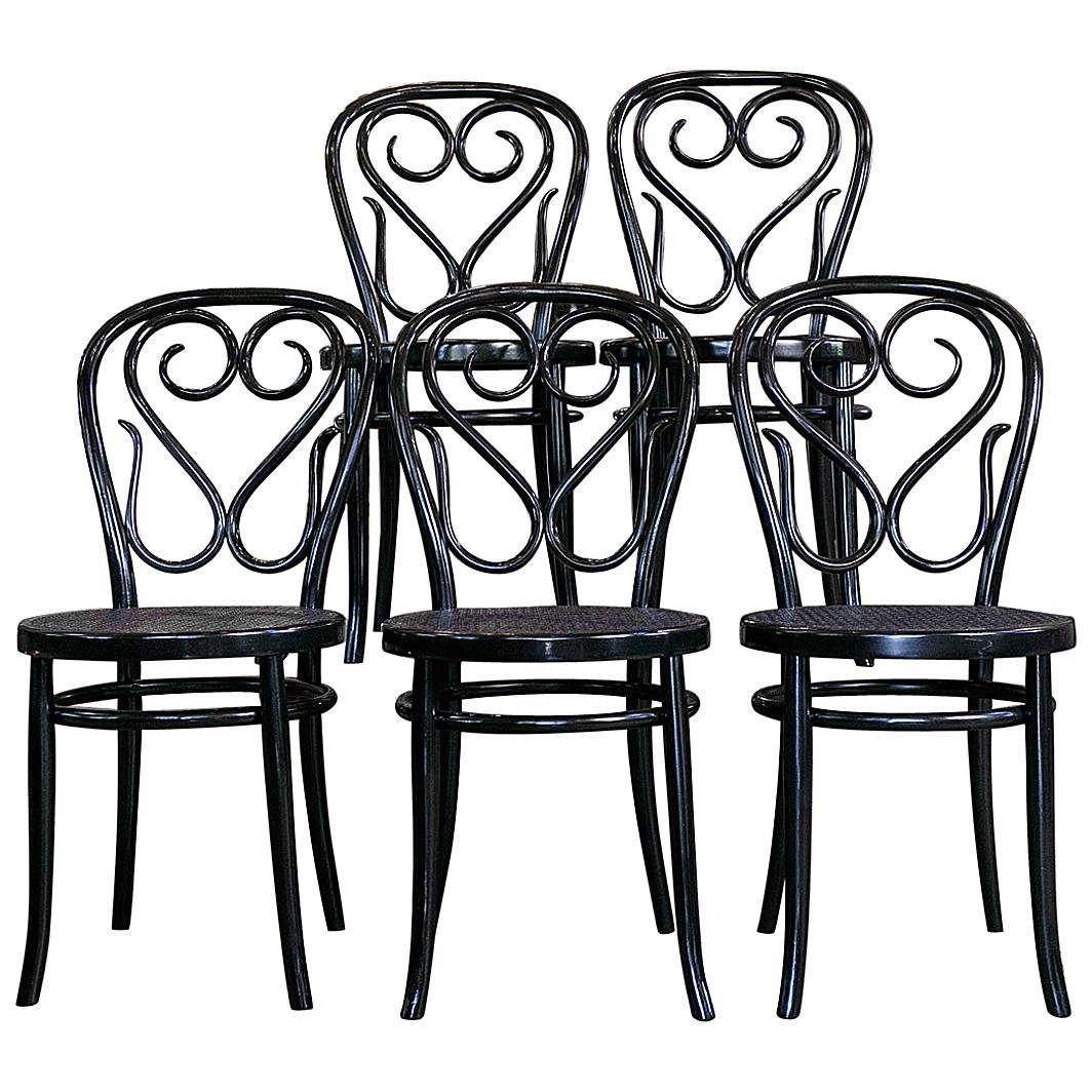 Set of Five Bentwood Bistro Chair