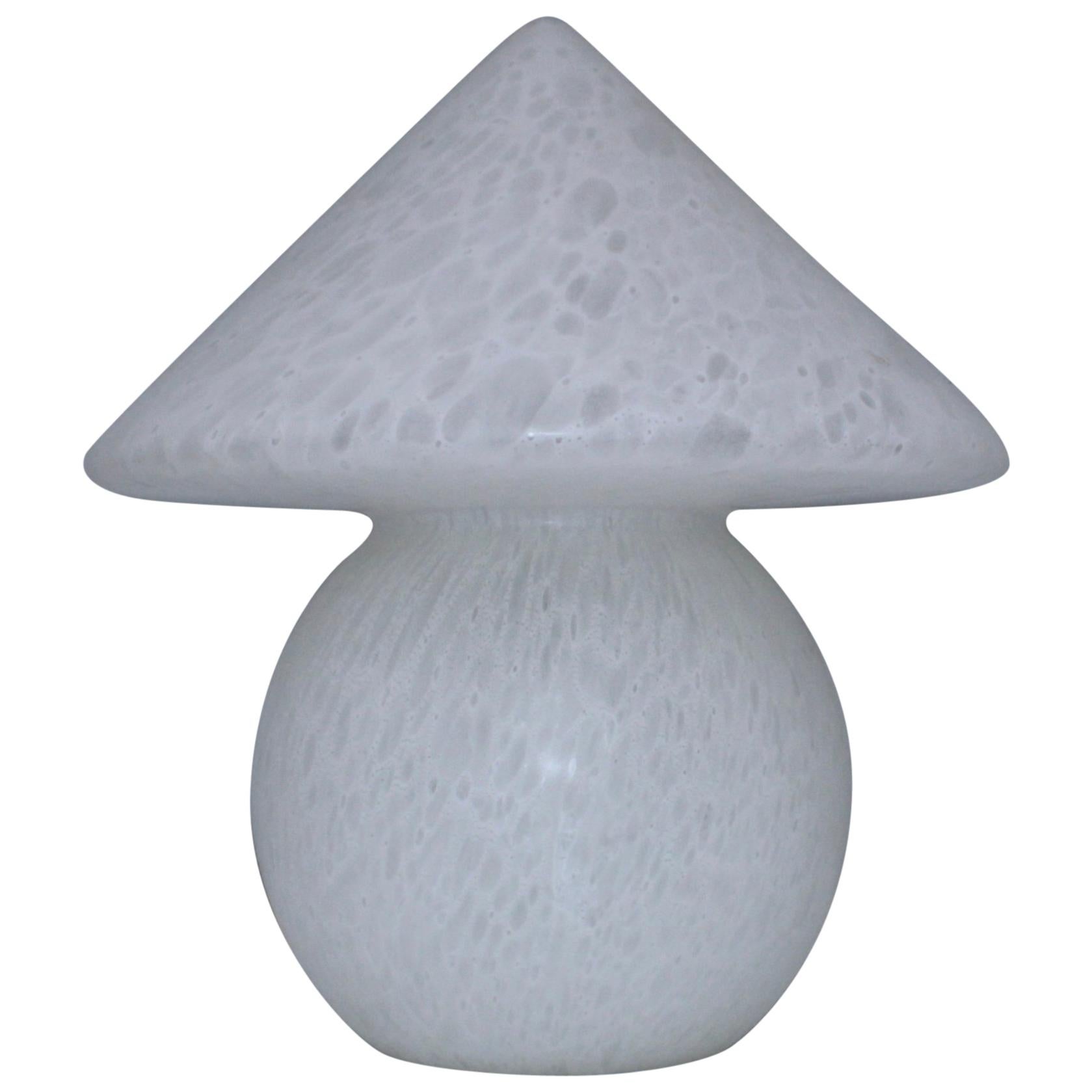 Lampe champignon en verre italienne des années 1970