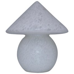 Retro 1970s Italian Glass Mushroom Lamp