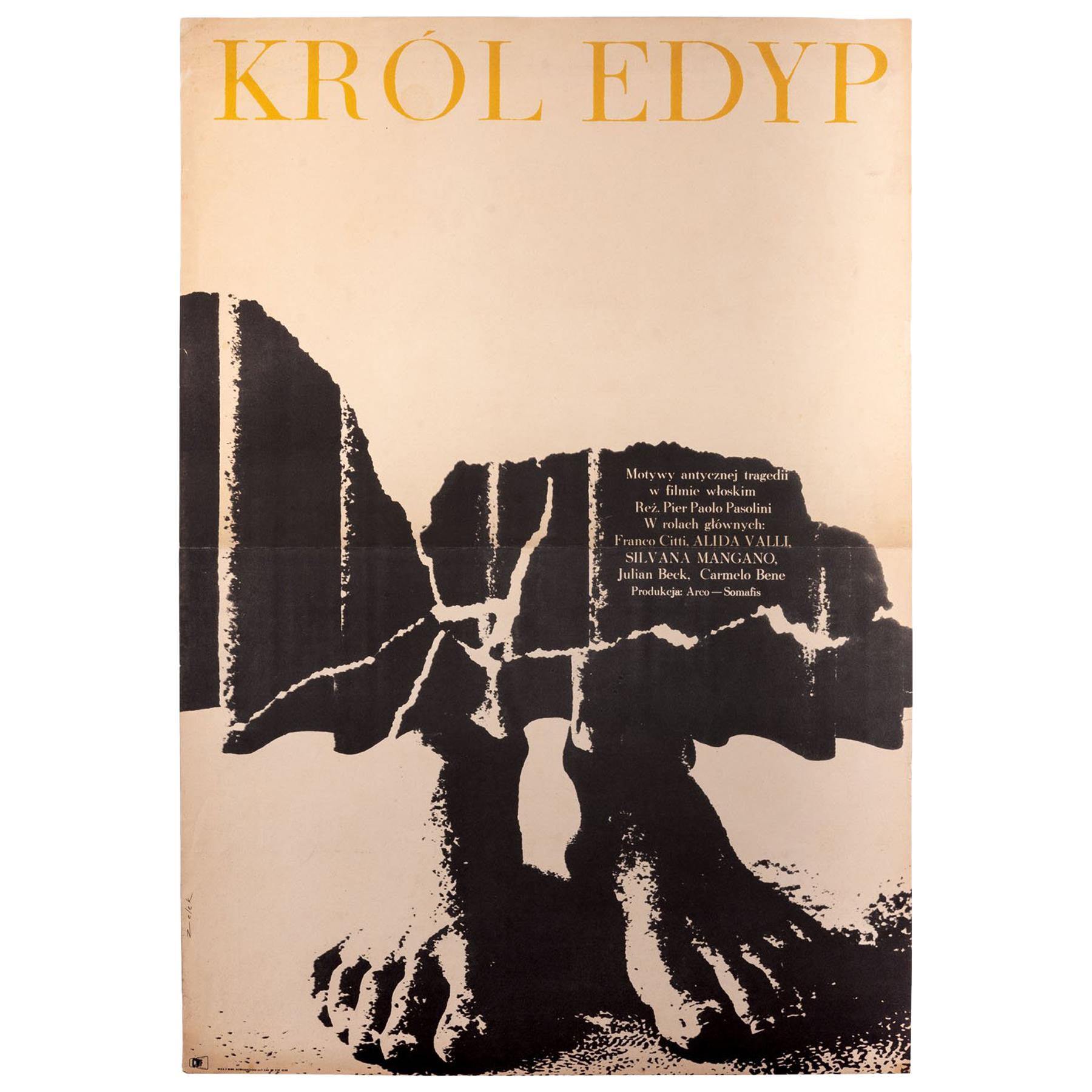 Vintage Polish Oedipus Rex by Bronisław Zelek for CWF, 1967 For Sale