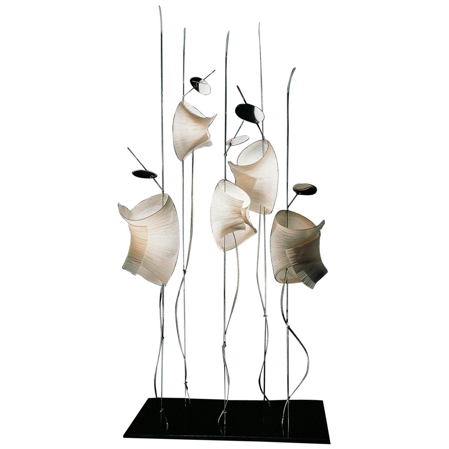 "Mahbruky" Table Lamp in Paper with 5 Lamp Sources by Dagmar Mombach/Ingo Maurer For Sale