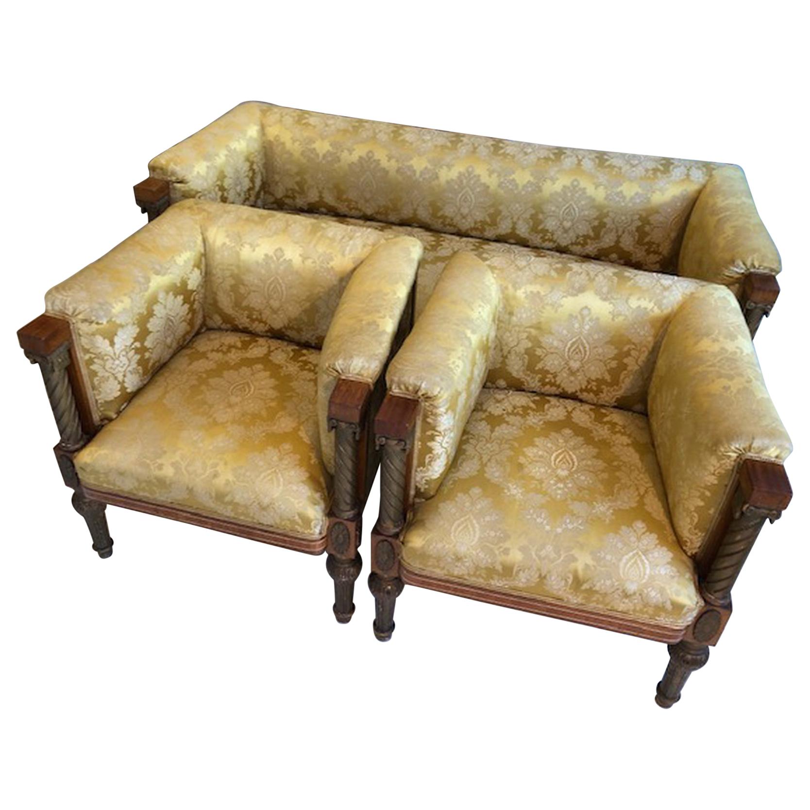 Classicism Seating Group Furniture in Empire Style For Sale