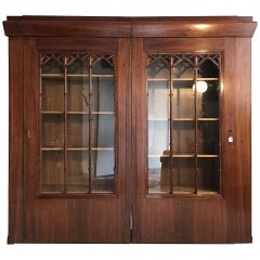 Large Vitrine Cabinet Jugendstil Book Shelve