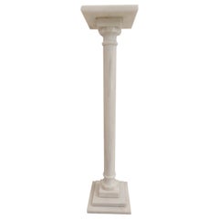 Podium Column in White Carrara Marble by Element&Co.