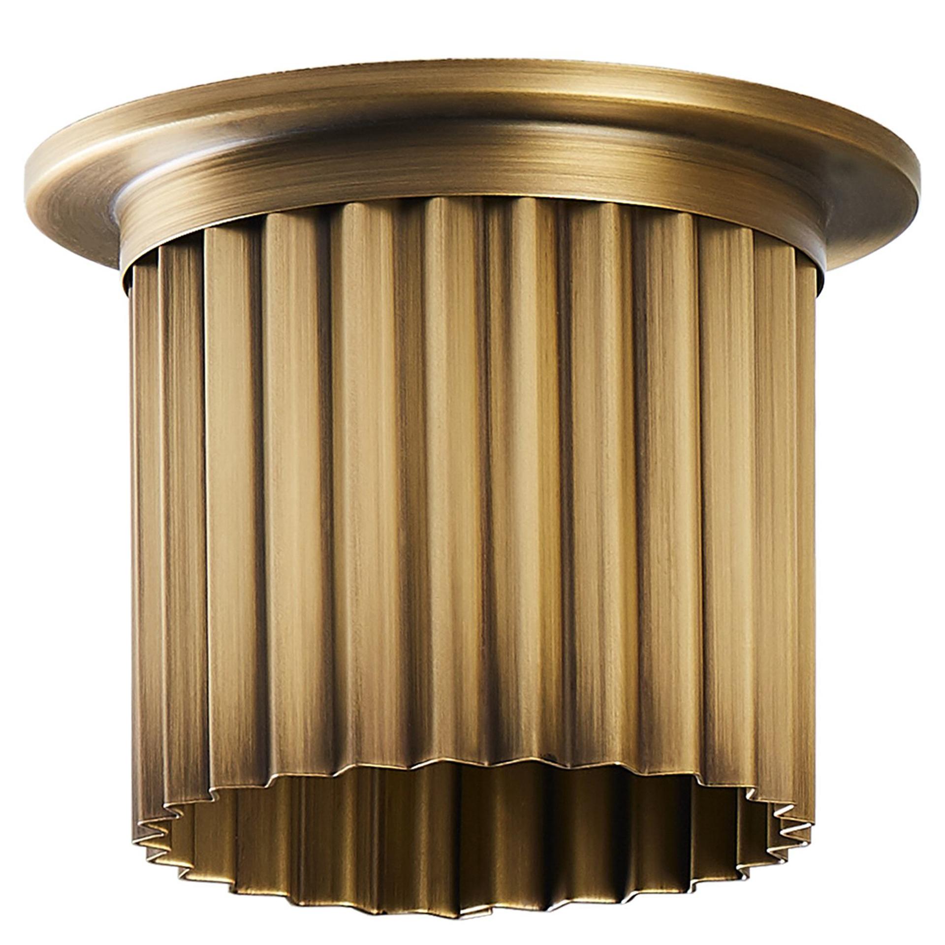Littleton End Cap Spot Diffuser, Aged Brass Recessed Spot Light Shade