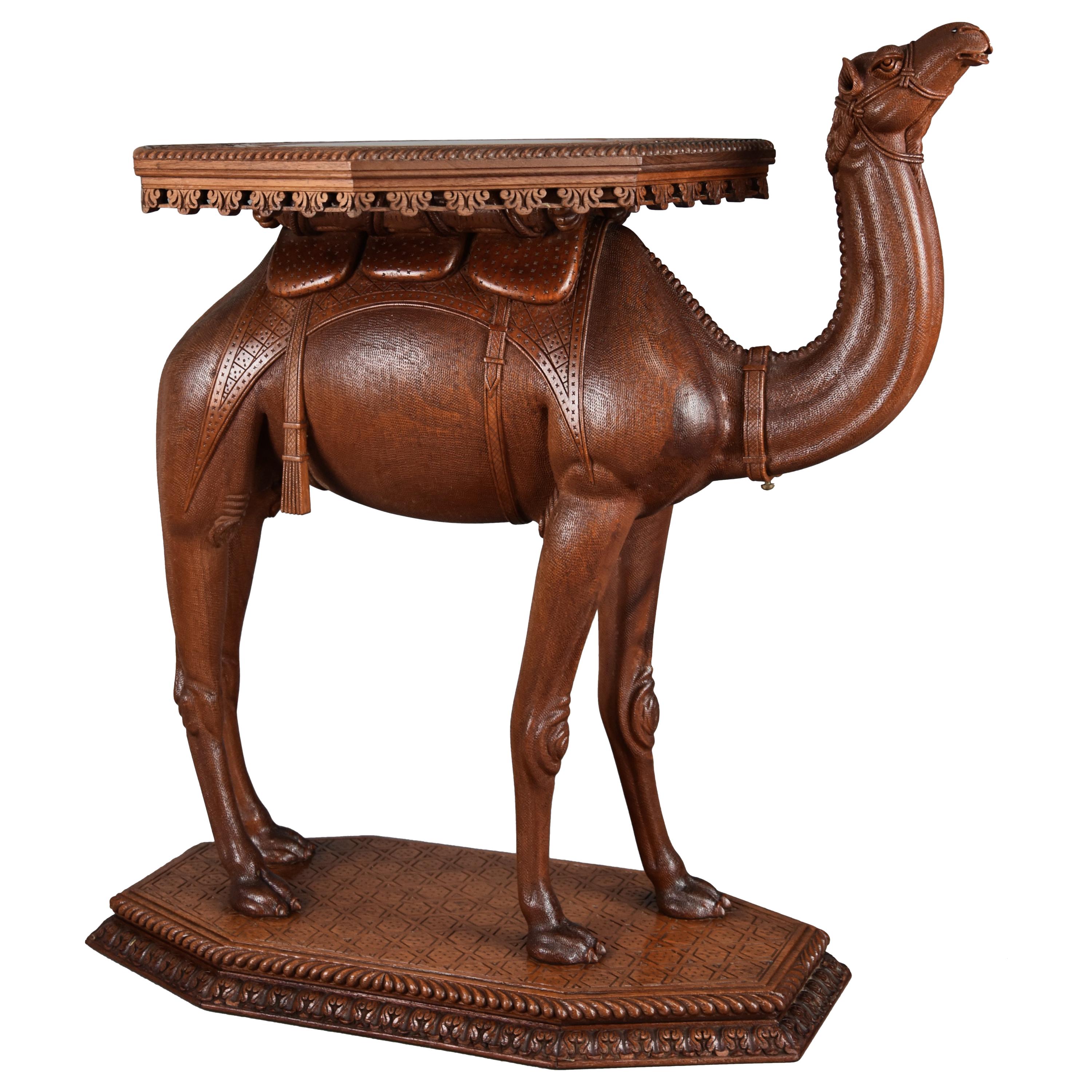 Late 19th Century Superb Quality Anglo Indian Hardwood Camel Table For Sale