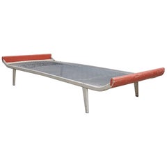 Dick Cordemeijer Mid-Century Modern Metal and Wood Daybed Cleopatra, circa 1950