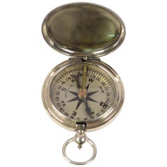 Compass Antique by the American Aviation Officers in the 1920s Signed Wittnauer