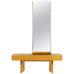 Midcentury Vintage Dressing Table and Mirror Set, 1960s