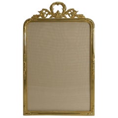 Large Antique French Gilded Bronze Photograph Frame, circa 1900